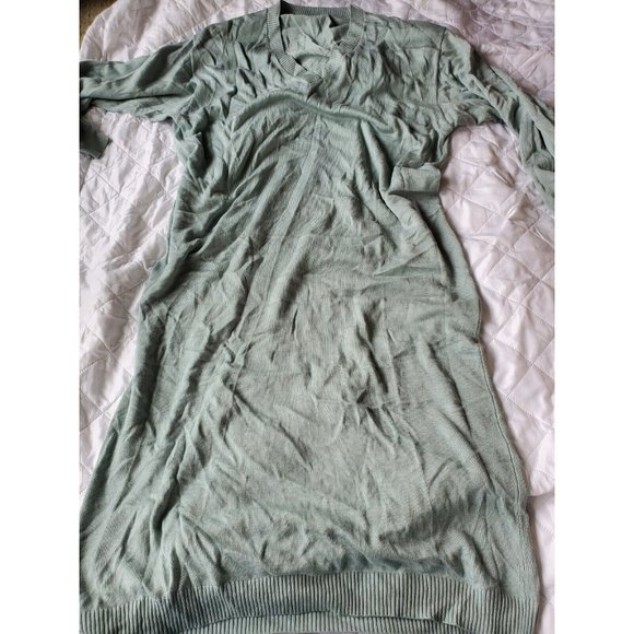 Black Milk MISTY V NECK KNIT SWEATER DRESS XL midi sage green - Picture 3 of 3